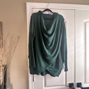 Size Large Green Athleta Open front Cardigan